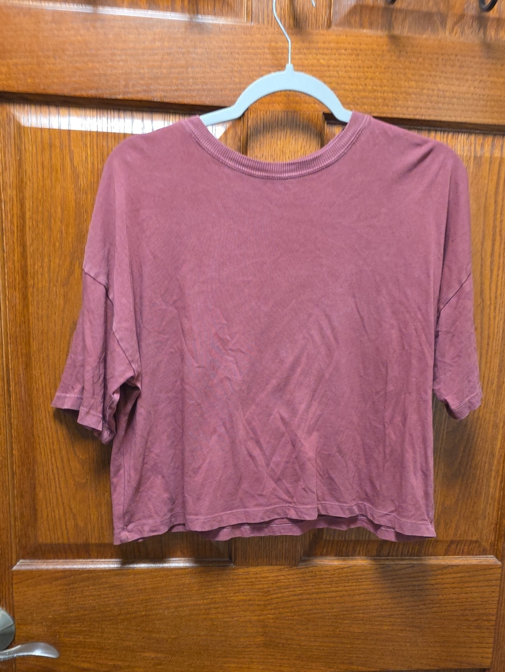 SO Mauve Cropped Crew Tee